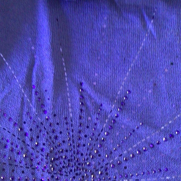 ST JOHN EVENING PURPLE SWAROVSKI KNIT SWEATER SIZE 2 - Picture 13 of 16